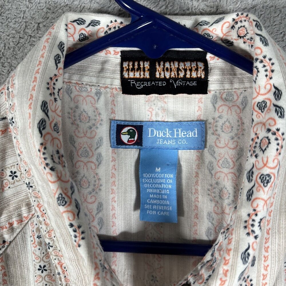 Ellie Monster Recreated Vintage Shirt Women's Size M Paisley Voodoo Doll - Picture 5 of 12